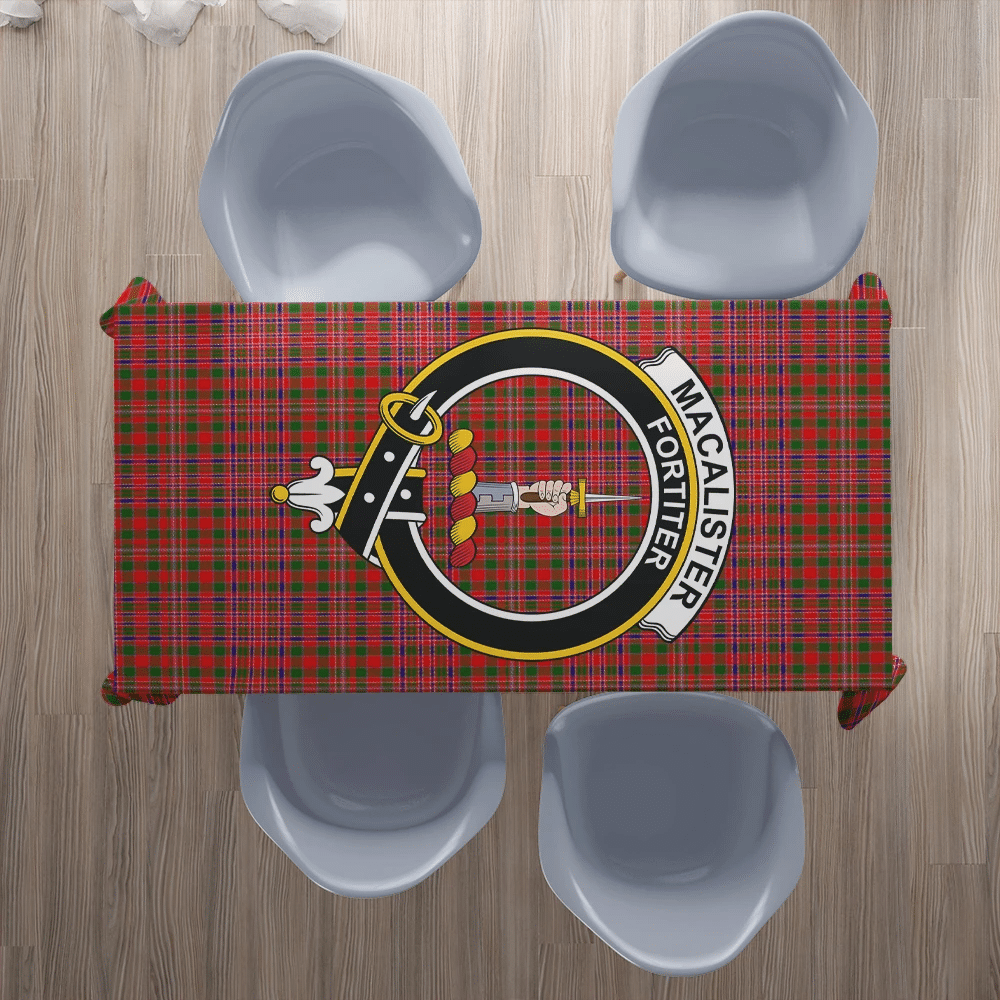 MacAlister Modern Tartan Crest Tablecloth