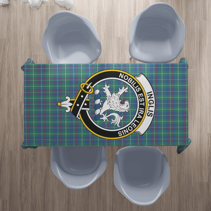 Inglis Ancient Tartan Crest Tablecloth