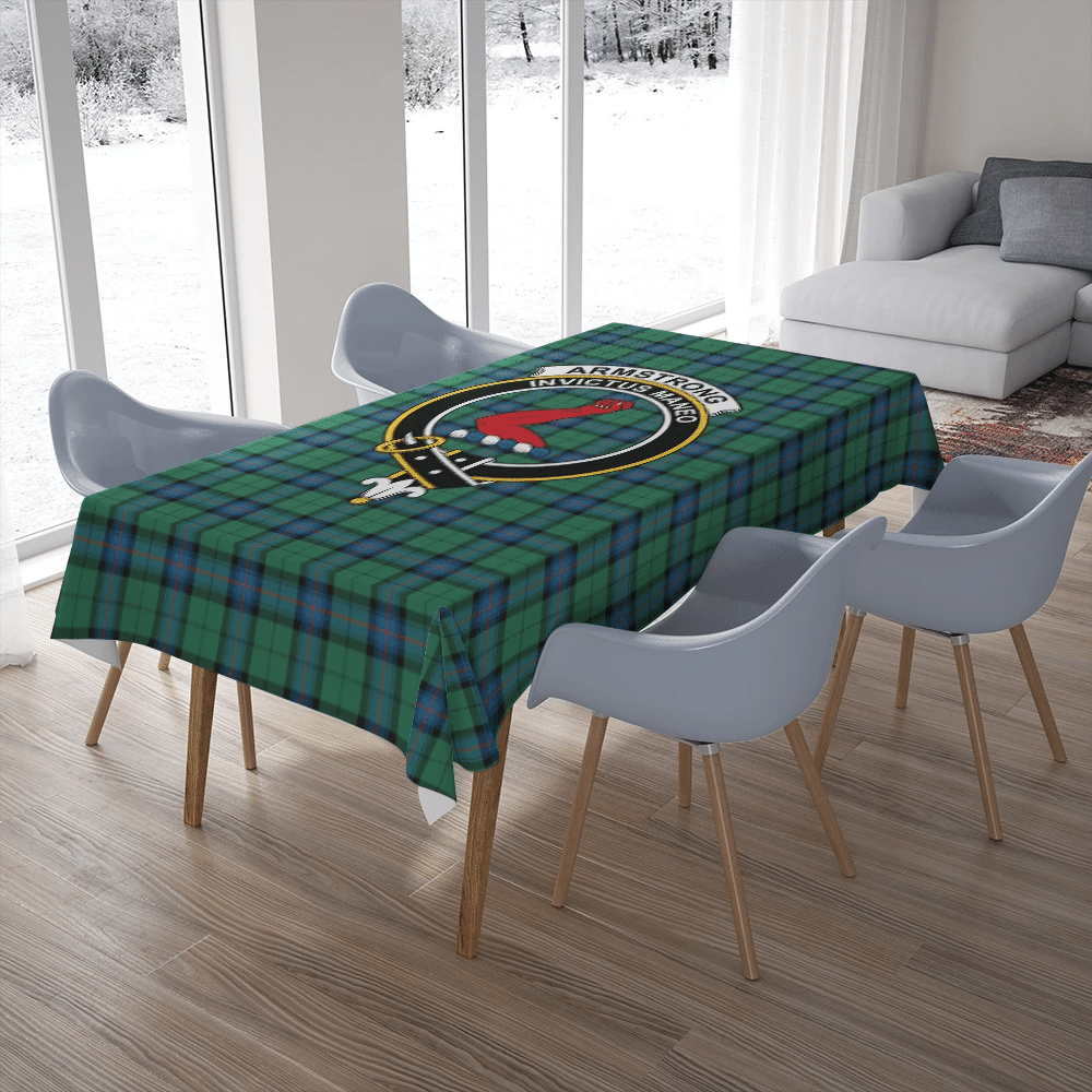 Armstrong Ancient Tartan Crest Tablecloth