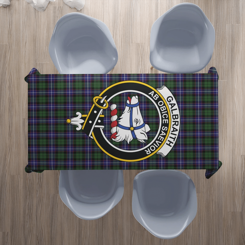 Galbraith Modern Tartan Crest Tablecloth