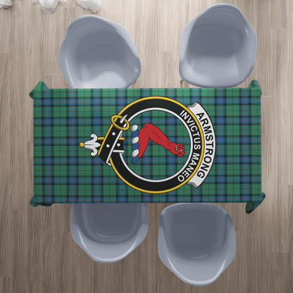 Armstrong Ancient Tartan Crest Tablecloth