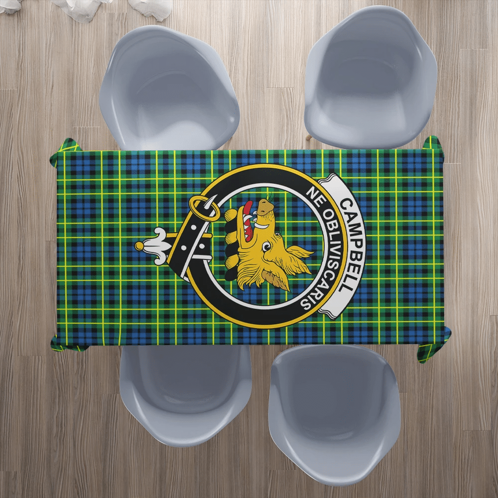 Campbell of Breadalbane Ancient Tartan Crest Tablecloth