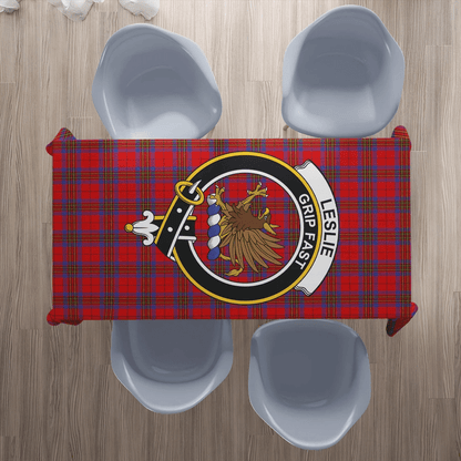 Leslie Modern Tartan Crest Tablecloth