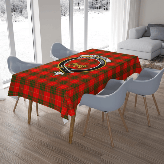 Cameron Modern Tartan Crest Tablecloth