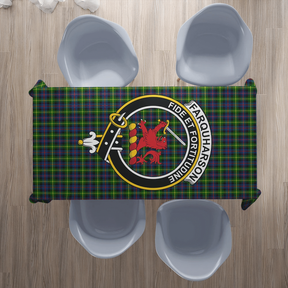 Farquharson Modern Tartan Crest Tablecloth