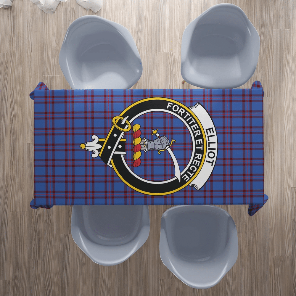 Elliot Modern Tartan Crest Tablecloth