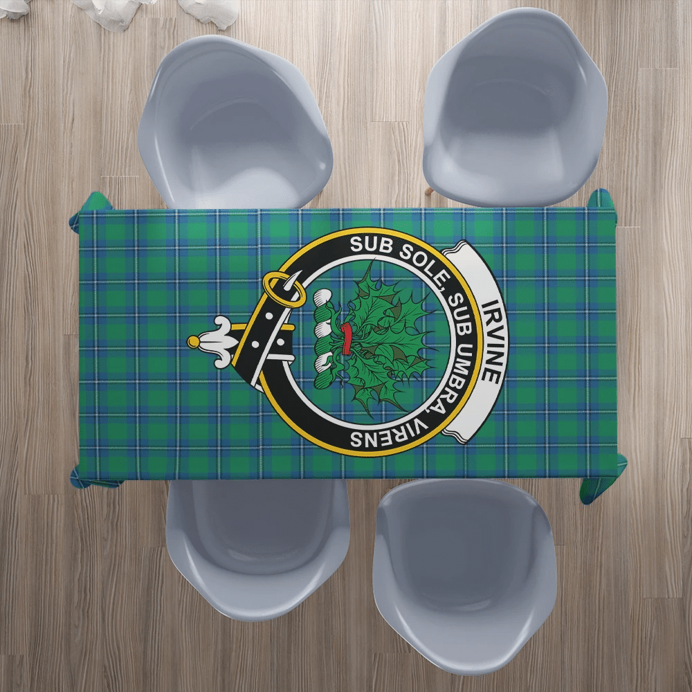 Irvine Ancient Tartan Crest Tablecloth