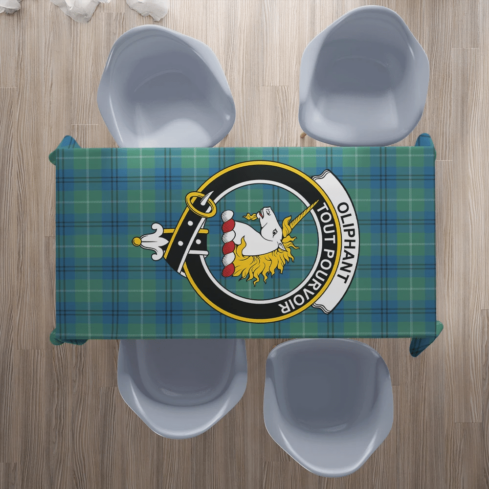 Oliphant Ancient Tartan Crest Tablecloth