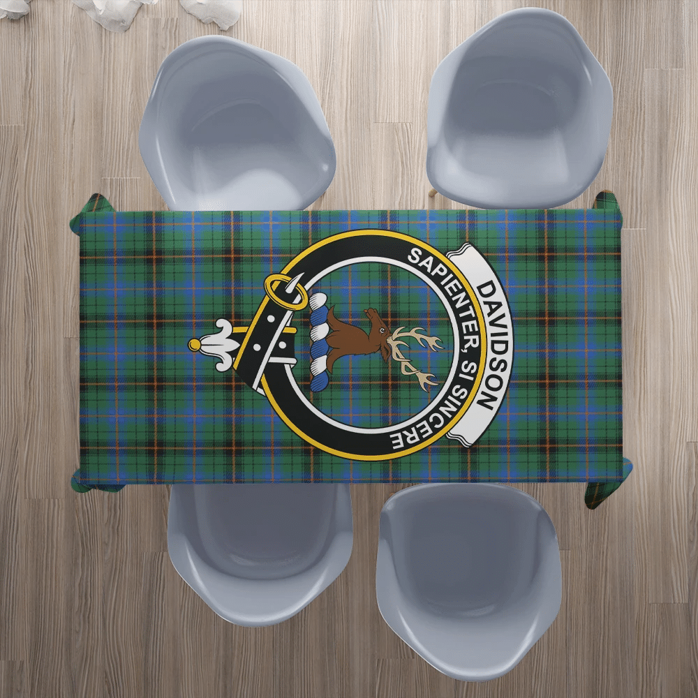 Davidson Ancient Tartan Crest Tablecloth