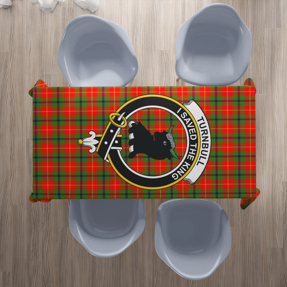 Turnbull Dress Tartan Crest Tablecloth