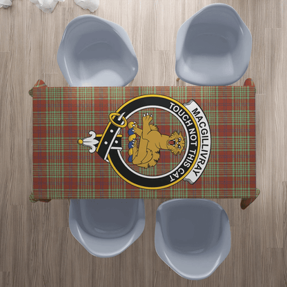 MacGillivray Hunting Ancient Tartan Crest Tablecloth