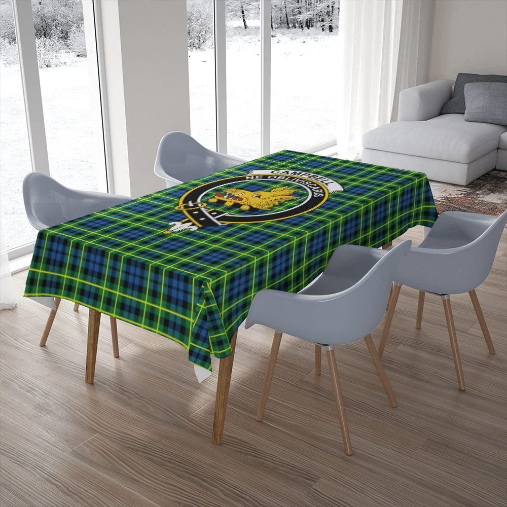 Campbell of Breadalbane Ancient Tartan Crest Tablecloth