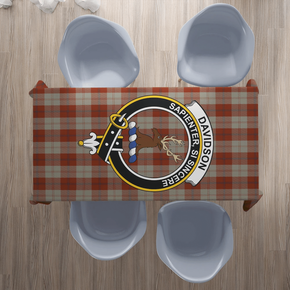 Davidson Dress Dancers Tartan Crest Tablecloth