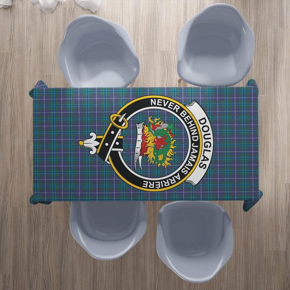 Douglas Modern Tartan Crest Tablecloth