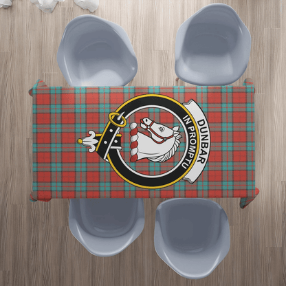 Dunbar Ancient Tartan Crest Tablecloth