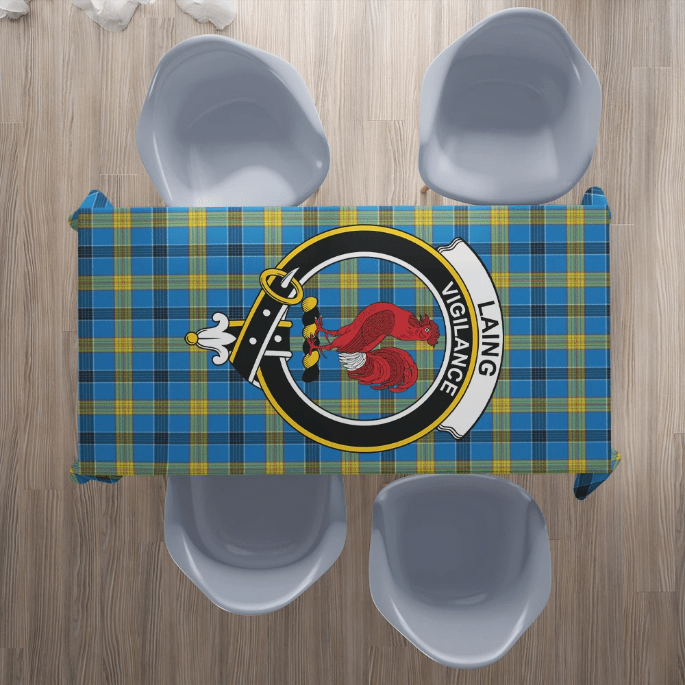 Laing Tartan Crest Tablecloth