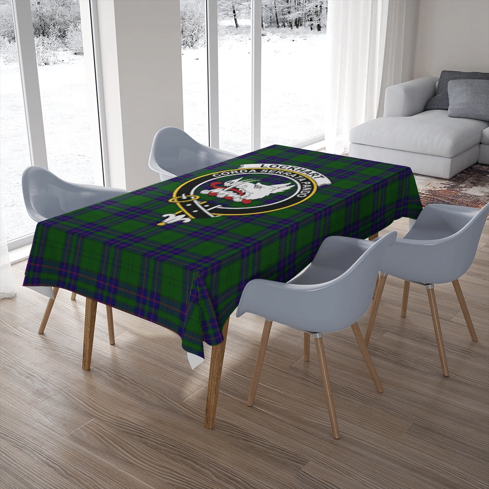 Lockhart Tartan Crest Tablecloth