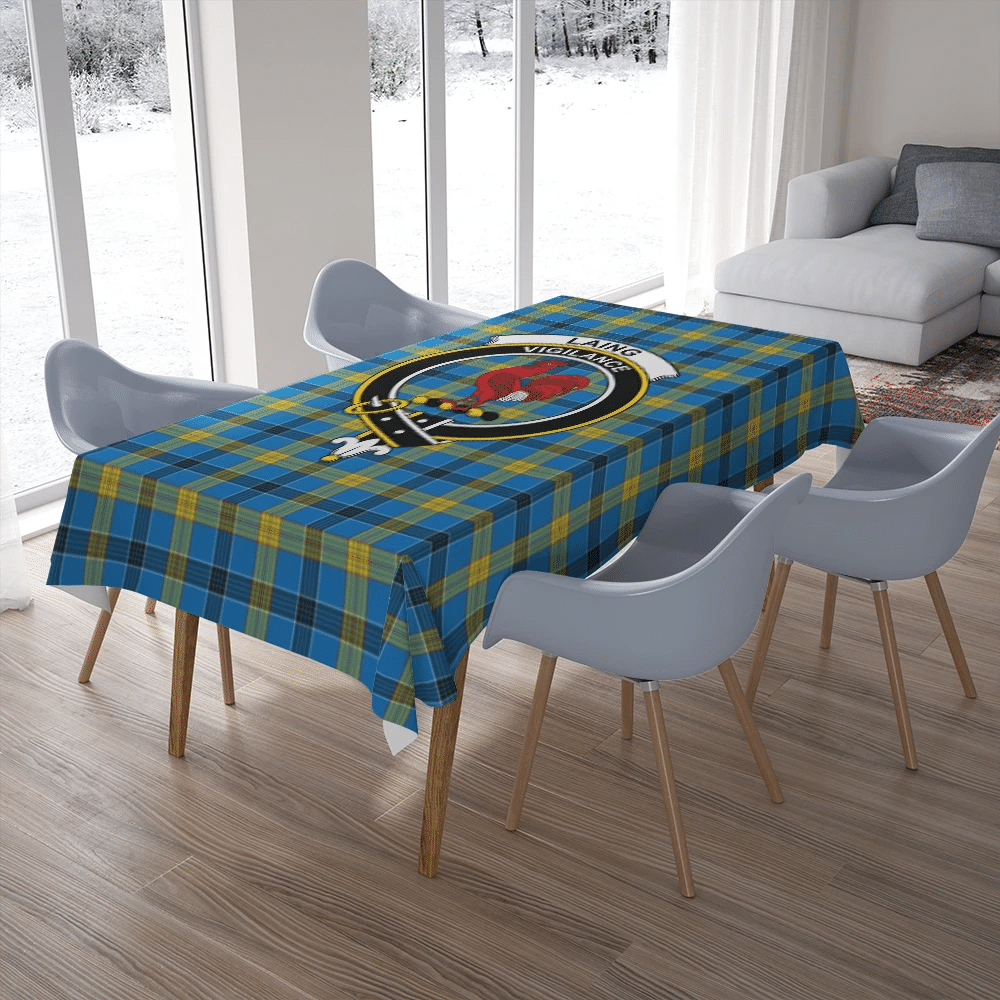 Laing Tartan Crest Tablecloth