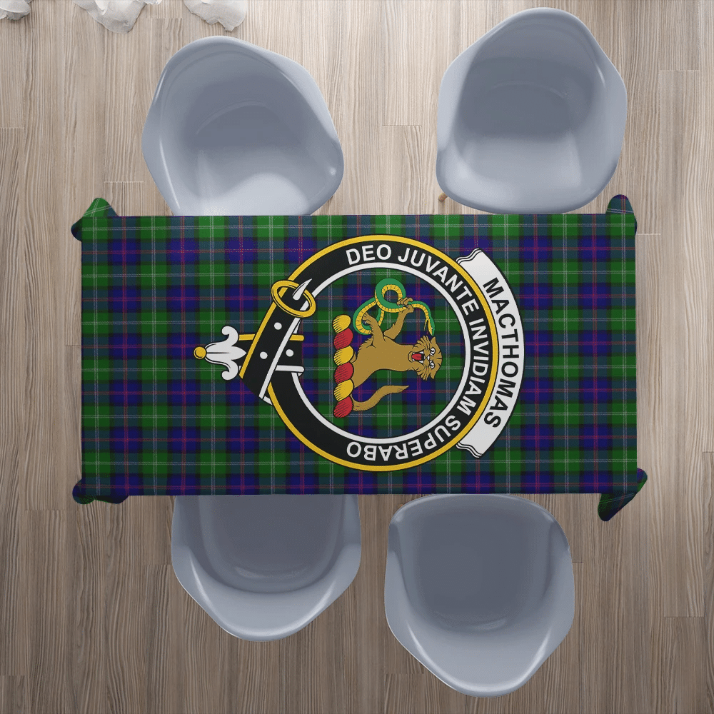 MacThomas Modern Tartan Crest Tablecloth