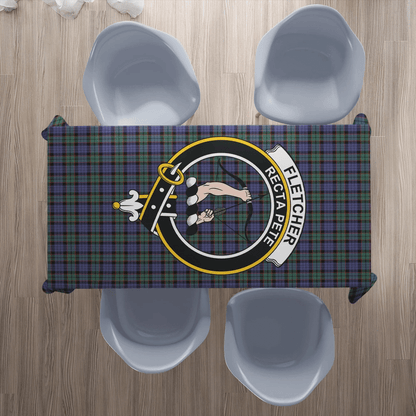 Fletcher Modern Tartan Crest Tablecloth