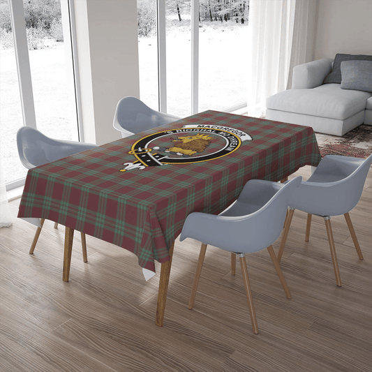 MacGregor Hunting Ancient Tartan Crest Tablecloth