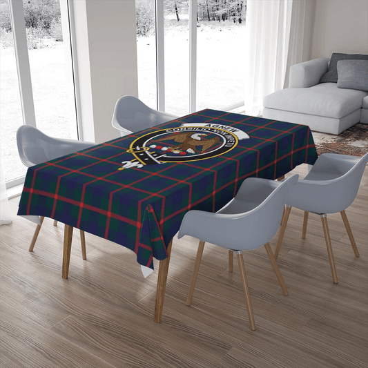 Agnew Modern Tartan Crest Tablecloth