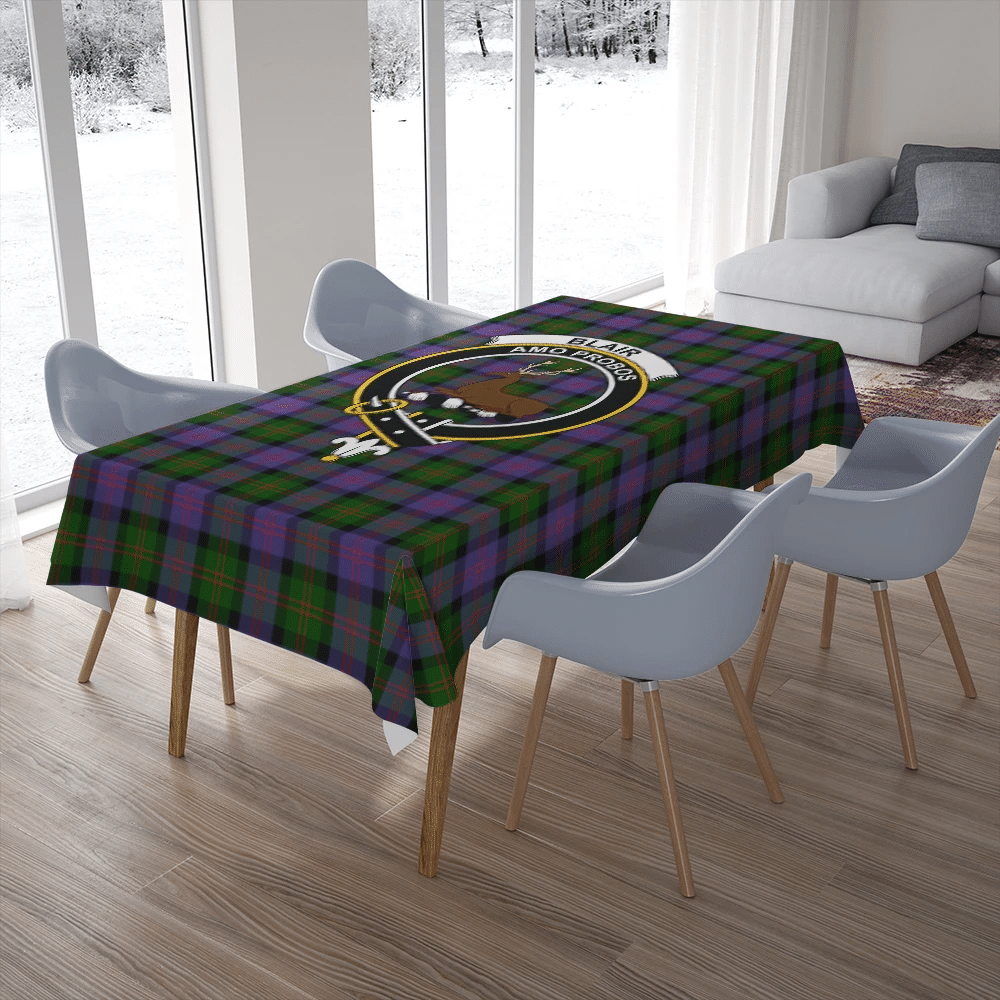 Blair Modern Tartan Crest Tablecloth