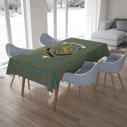 MacKintosh Hunting Ancient Tartan Crest Tablecloth