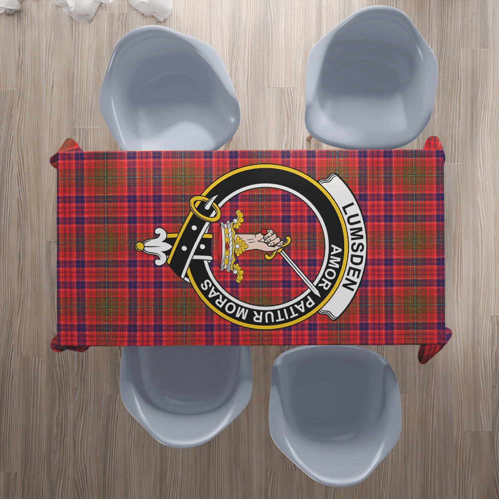 Lumsden Modern Tartan Crest Tablecloth