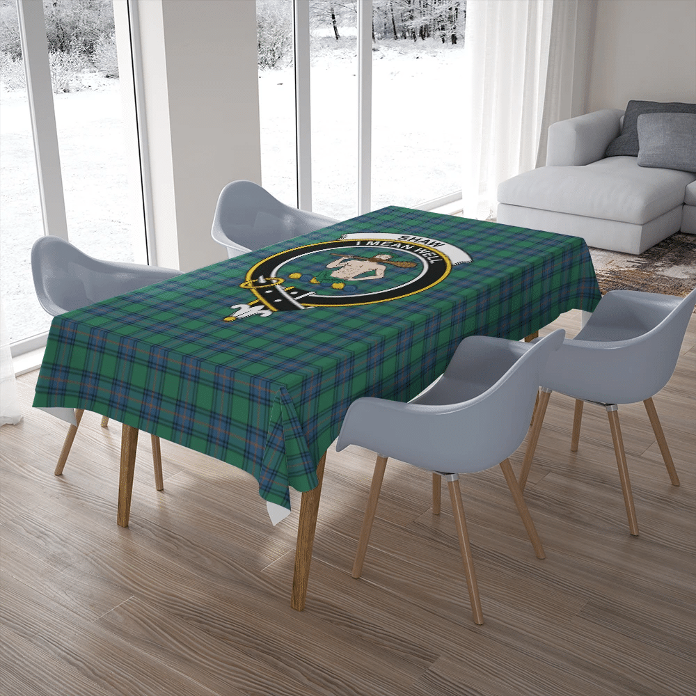 Shaw Ancient Tartan Crest Tablecloth