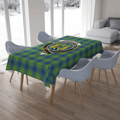 Johnston Ancient Tartan Crest Tablecloth