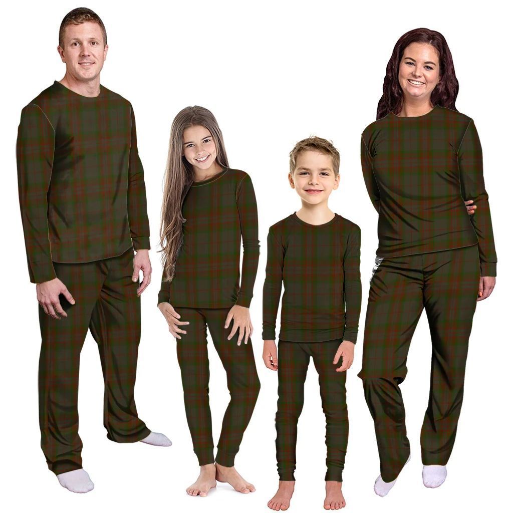 Gray Tartan Plaid Pyjama Family Set