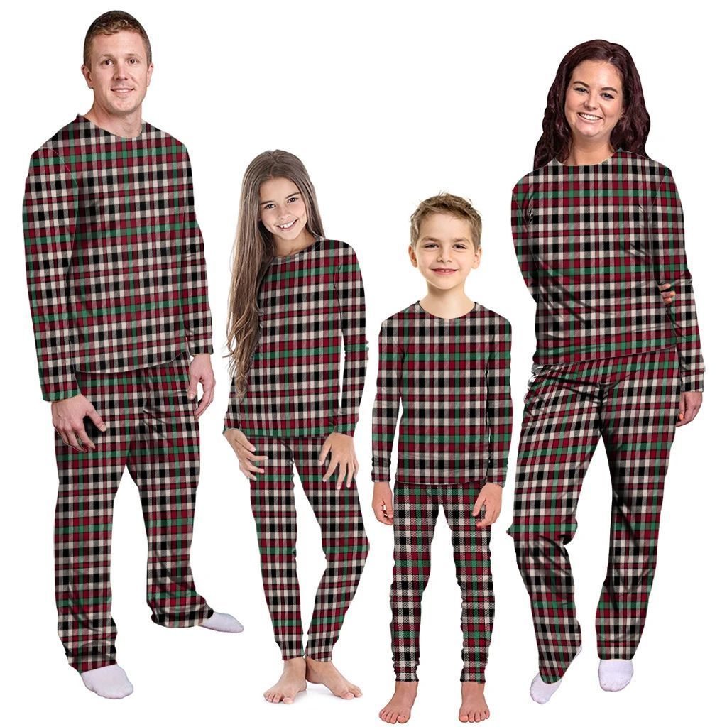 Borthwick Dress Ancient Tartan Plaid Pyjama Family Set