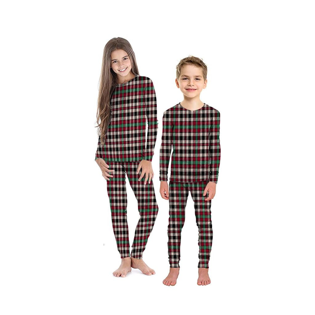 Borthwick Dress Ancient Tartan Plaid Pyjama Family Set