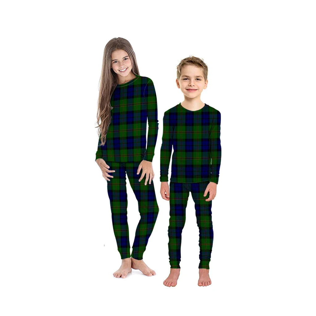 Dundas Modern Tartan Plaid Pyjama Family Set