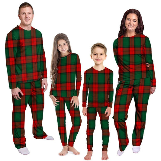 Stewart Atholl Modern Tartan Plaid Pyjama Family Set
