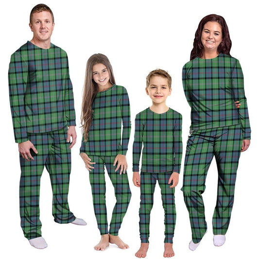 MacThomas Ancient Tartan Plaid Pyjama Family Set