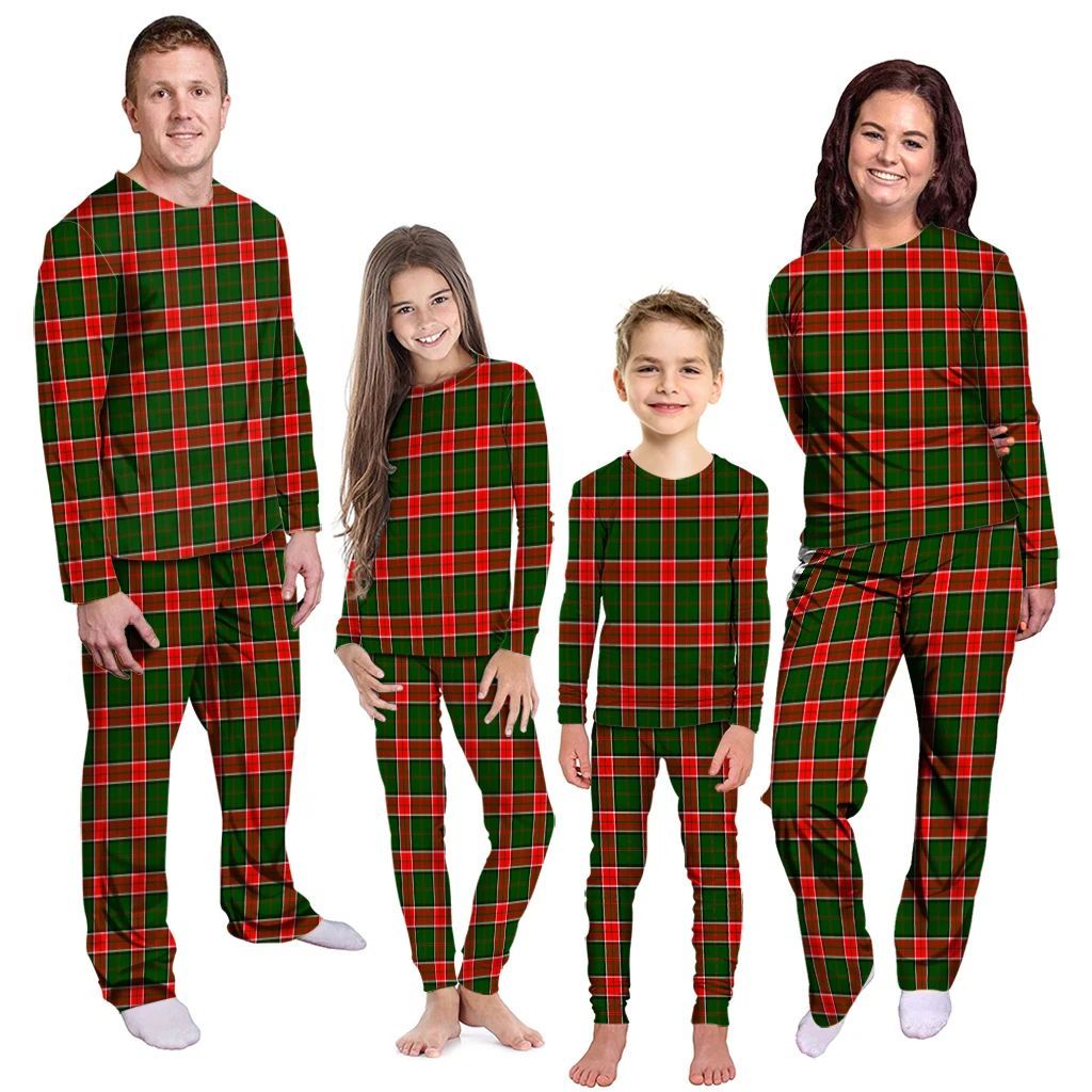 Pollock Modern Tartan Plaid Pyjama Family Set