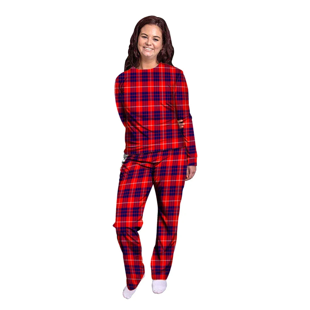 Hamilton Modern Tartan Plaid Pyjama Family Set