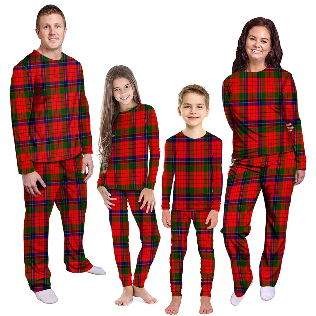 Nicolson Modern Tartan Plaid Pyjama Family Set