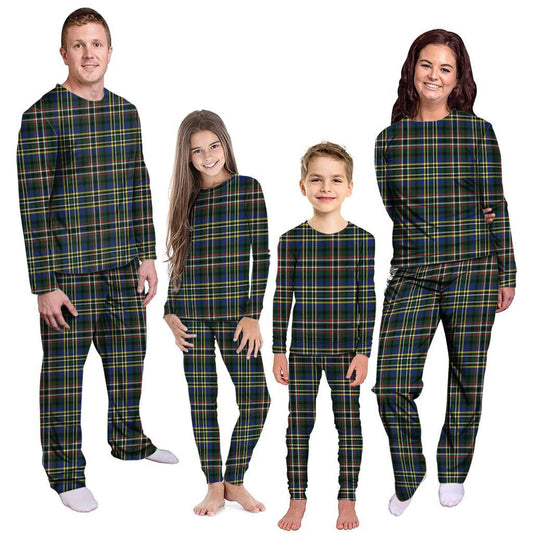 Scott Green Modern Tartan Plaid Pyjama Family Set