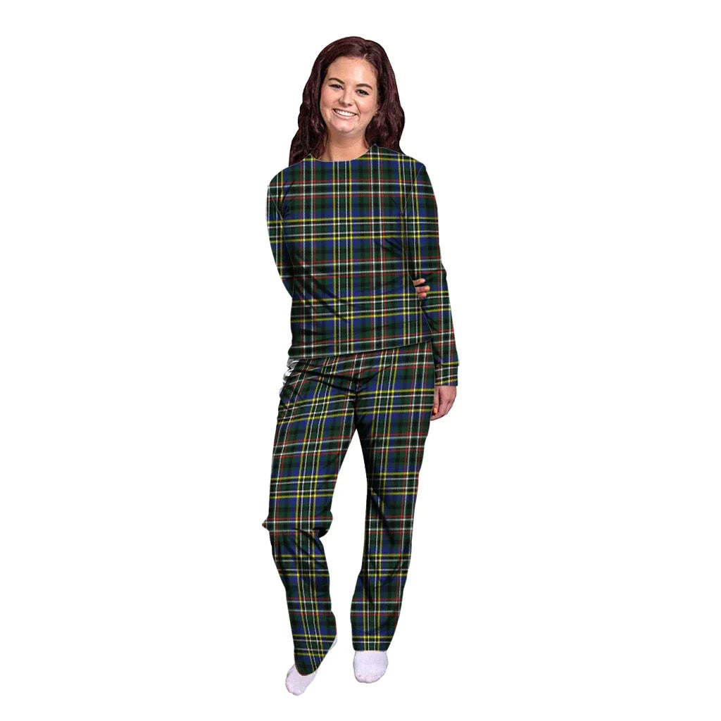 Scott Green Modern Tartan Plaid Pyjama Family Set