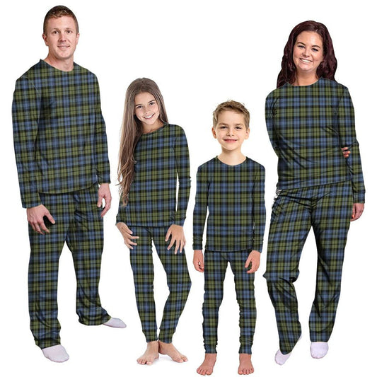Campbell Faded Tartan Plaid Pyjama Family Set