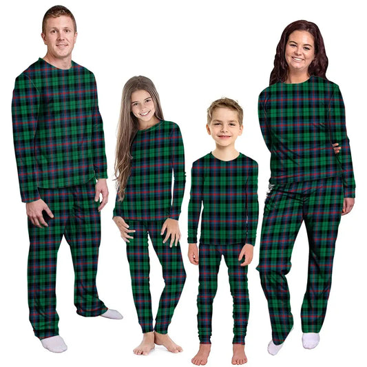 Urquhart Broad Red Ancient Tartan Plaid Pyjama Family Set