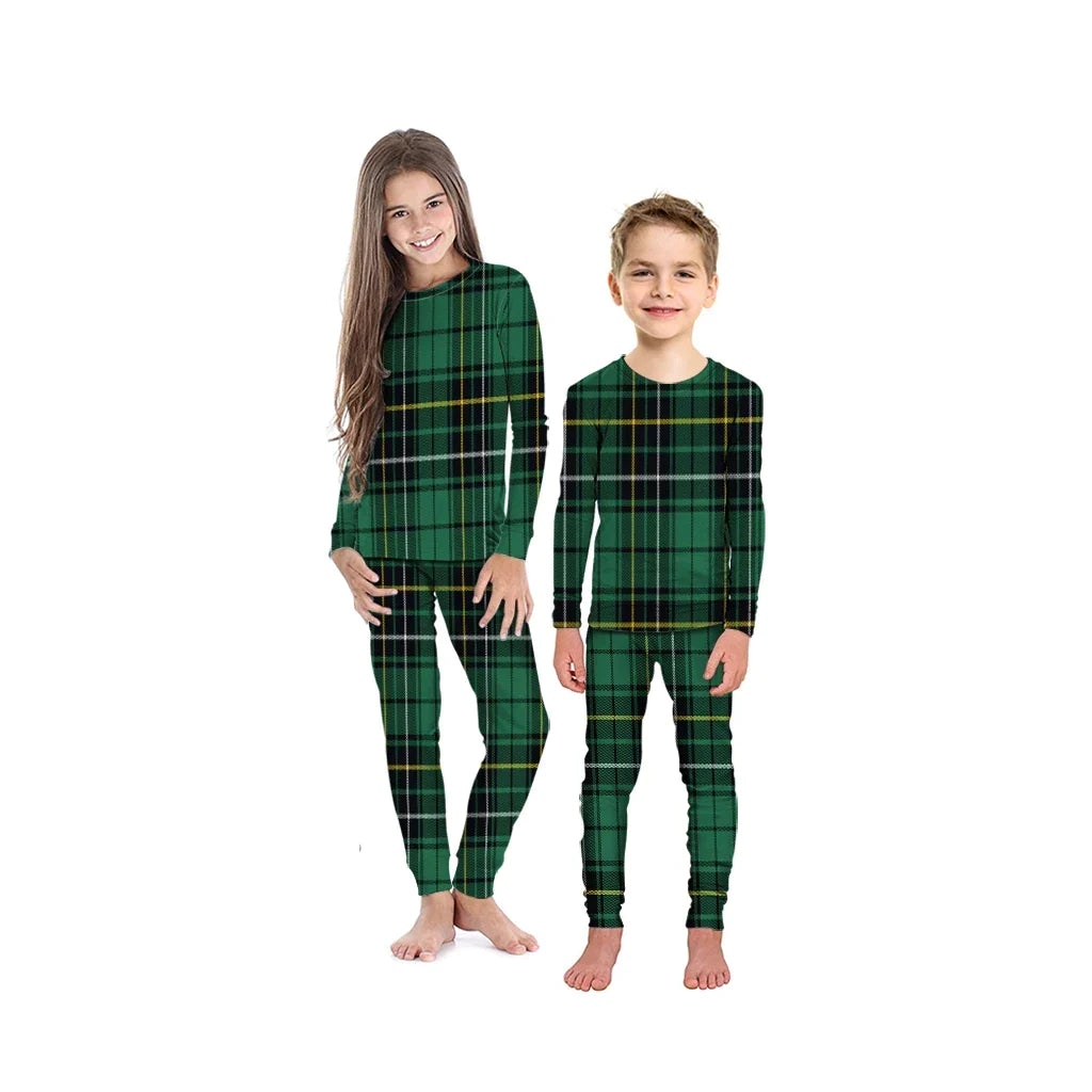 MacAlpine or MacAlpin Ancient Tartan Plaid Pyjama Family Set