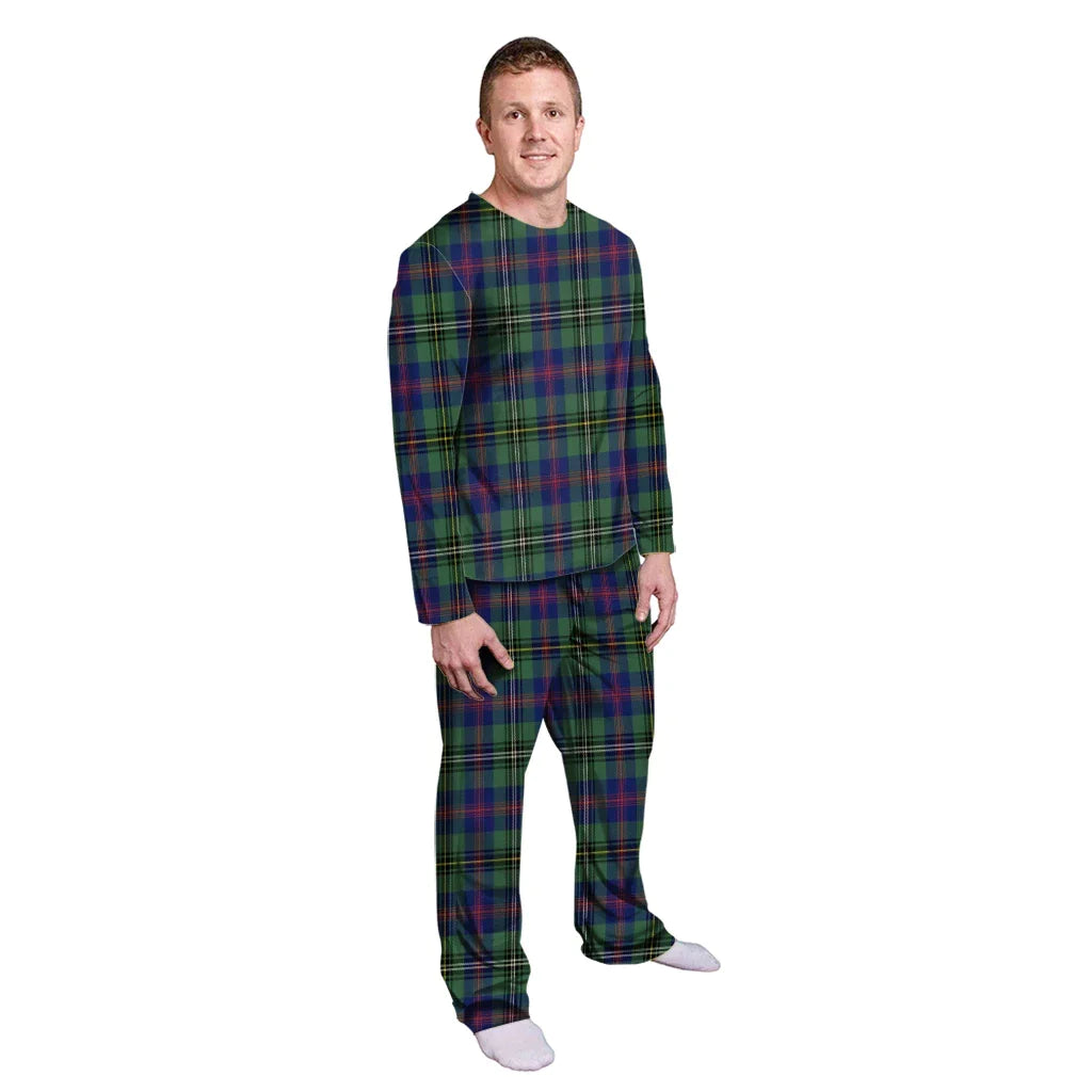 Wood Modern Tartan Plaid Pyjama Family Set