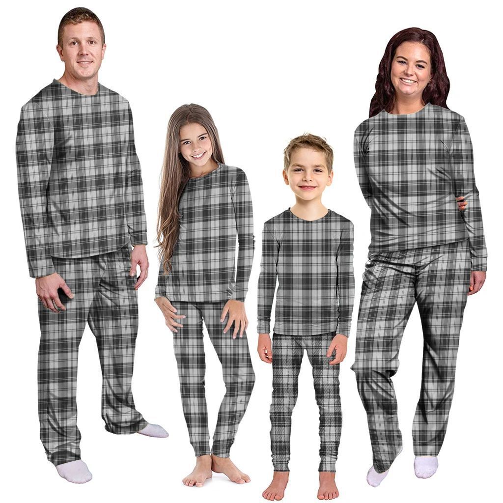 Douglas Grey Modern Tartan Plaid Pyjama Family Set