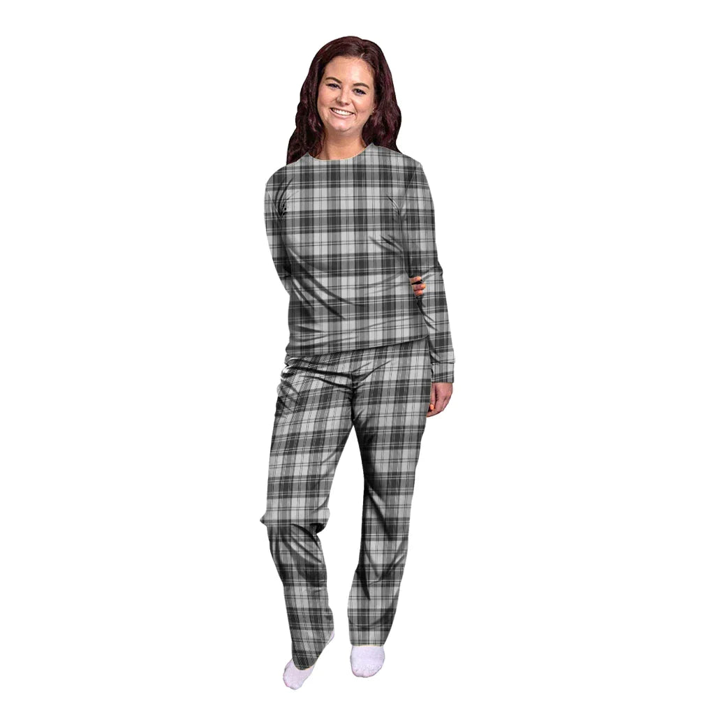 Douglas Grey Modern Tartan Plaid Pyjama Family Set