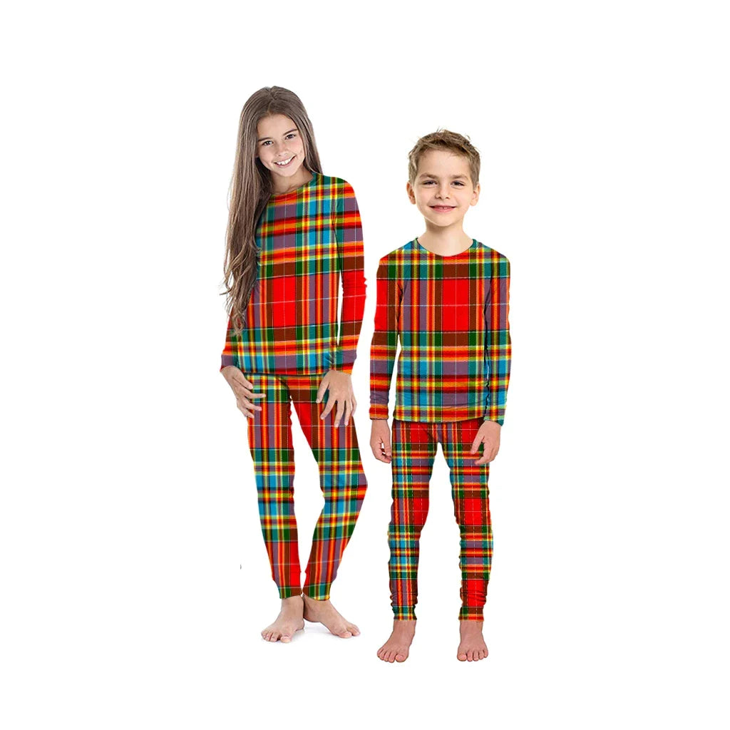 Chattan Tartan Plaid Pyjama Family Set