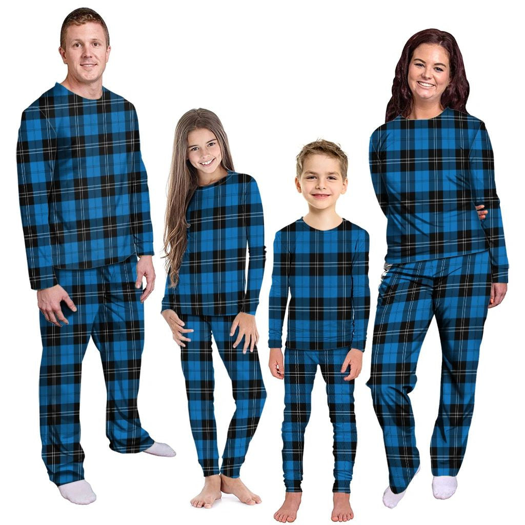 Ramsay Blue Ancient Tartan Plaid Pyjama Family Set